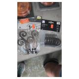 2 packages Finial/ clip rings