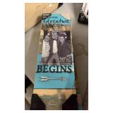 Adventure begins sign