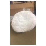 White, soft fold up chair