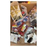 Box of toys: sunglasses and bands