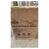Trifold display board