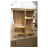 Spinning organizer 
Cracked on top -see photo-