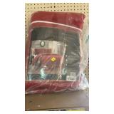 Microfiber coverlet set red