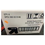 Box w/4-60 watt Replacement A19 LED Bulbs