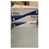 3 packs of Vinyl disposable gloves
