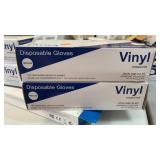 2 packs of Vinyl disposable gloves