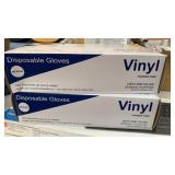 2 packs of Vinyl disposable gloves