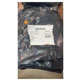 Stack of black 40-45 gal garbage bags