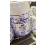 Stack of 125 styrofoam plates