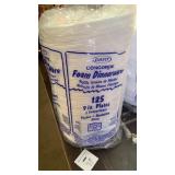 Stack of 125 styrofoam plates