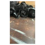 4 rolls of black trash bags