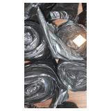 4 rolls of black trash bags