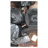 4 rolls of black trash bags