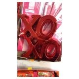 XO decor and favor bags