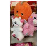 3 stuffed toys
