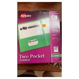 2 packs Avery two pocket folders