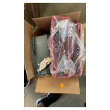 Box of binders and misc