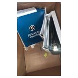 Boxes of binders and file folders