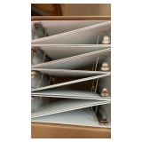 Box of 8 white binders