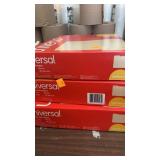 3 boxes of universal top tab file folders