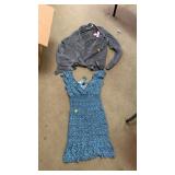 Dress and cardigan