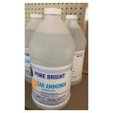 3 bottles Clear Ammonia