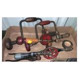 Vintage handheld manual drills