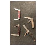 Lot of 4 Pocket Knives