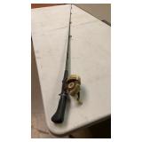 Push bottom fishing pole