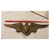 Metal eagle decor