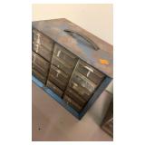 Metal 15 Drawer Organizer (plastic drawers)