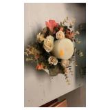 Decorative candle flower bowl