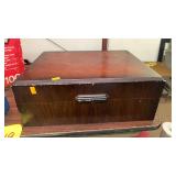 Wooden silverware box