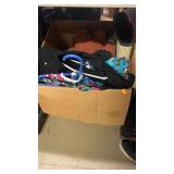 Box of clothes and misc