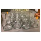 16 Glass cups