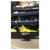 Flambeau tackle box full of tackle & bait items