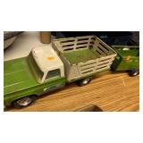 Farm Truck w/ Trailer Vntg Metal