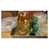 Small Cake Plate & glass Serving dish lot