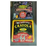 2 crayola tins