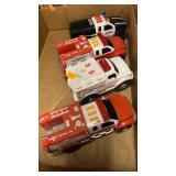4 emergency cars toy