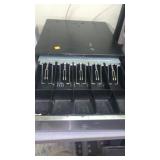 Metal Cash Drawercloses and latches, no lock/key