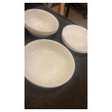 10 pcs White CORELLE Bowls/Dishes
