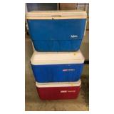 3 Coolers-1 Igloo, 2 Coleman