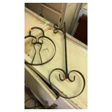 2 Metal decor pcs