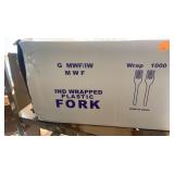 Individually Wrapped Plastic Forks 1000 pcs
