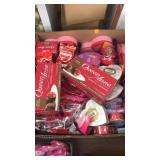 Box of asstd candies & valentine items