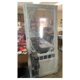 Spring view solid vinyl screen door