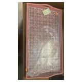 Tray with glass