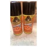 2 cans (4 oz ea) Gorilla Spray Adhesive