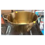 Gold metal bucket